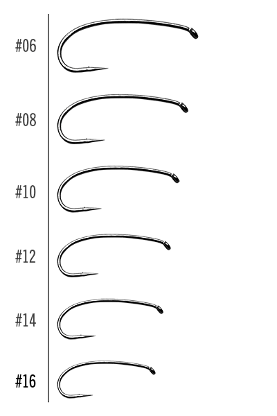 MFC 2XL Curved Stonefly &amp; Hopper Hook - Hooks &amp; Shanks - Fly Fish Food