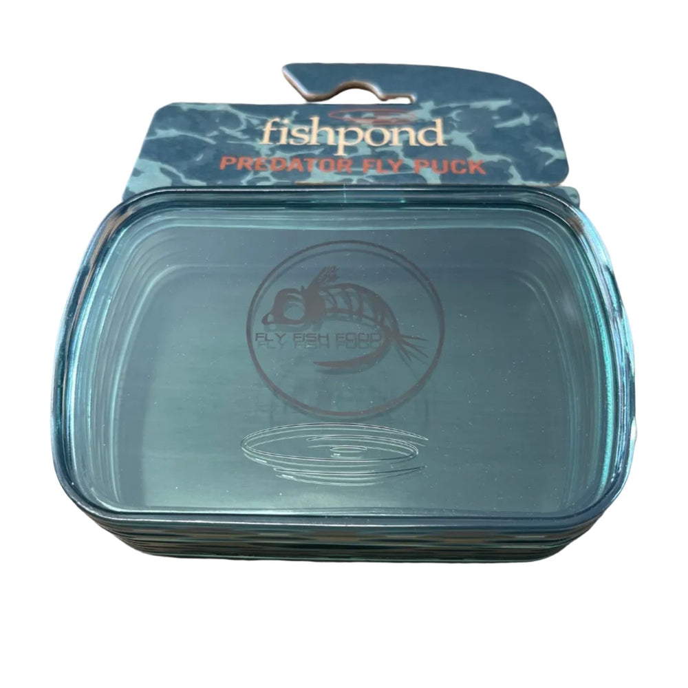 Fly Fish Food "FFF" Logo Fishpond Predator Fly Puck - Smoke Grey - Fly Boxes - Fly Fish Food