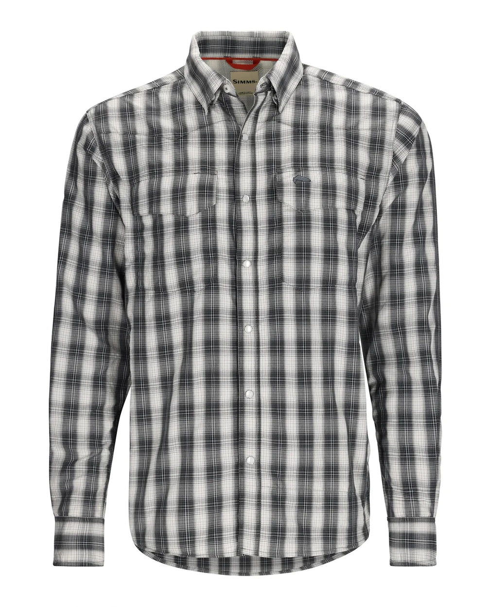 Simms - M's Big Sky Fishing Shirt - Black Plaid - Apparel - Fly Fish Food
