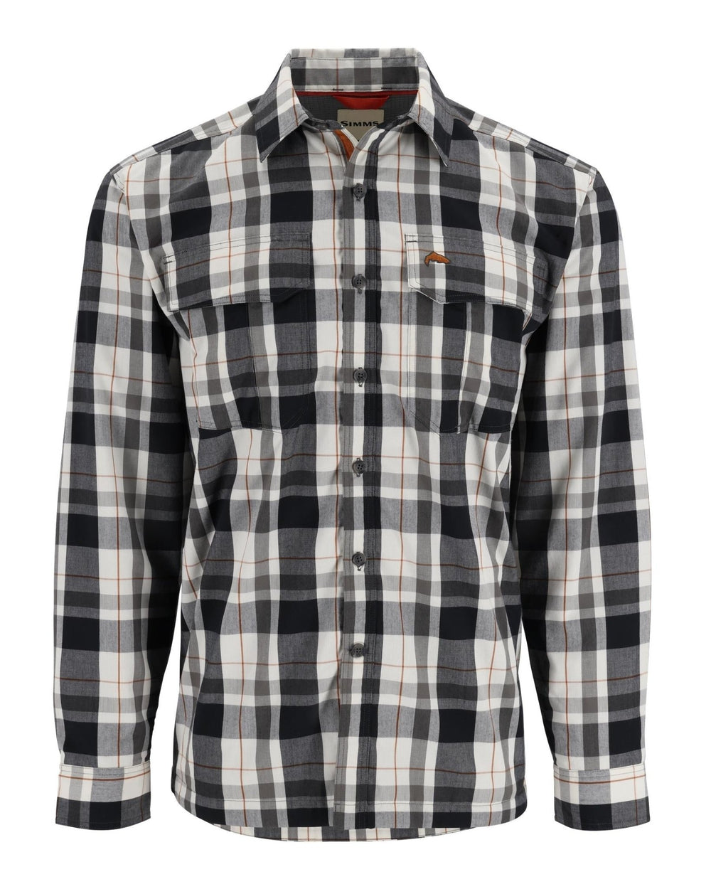 Simms - M's ColdWeather Shirt - Gunmetal Logan Plaid - Apparel - Fly Fish Food