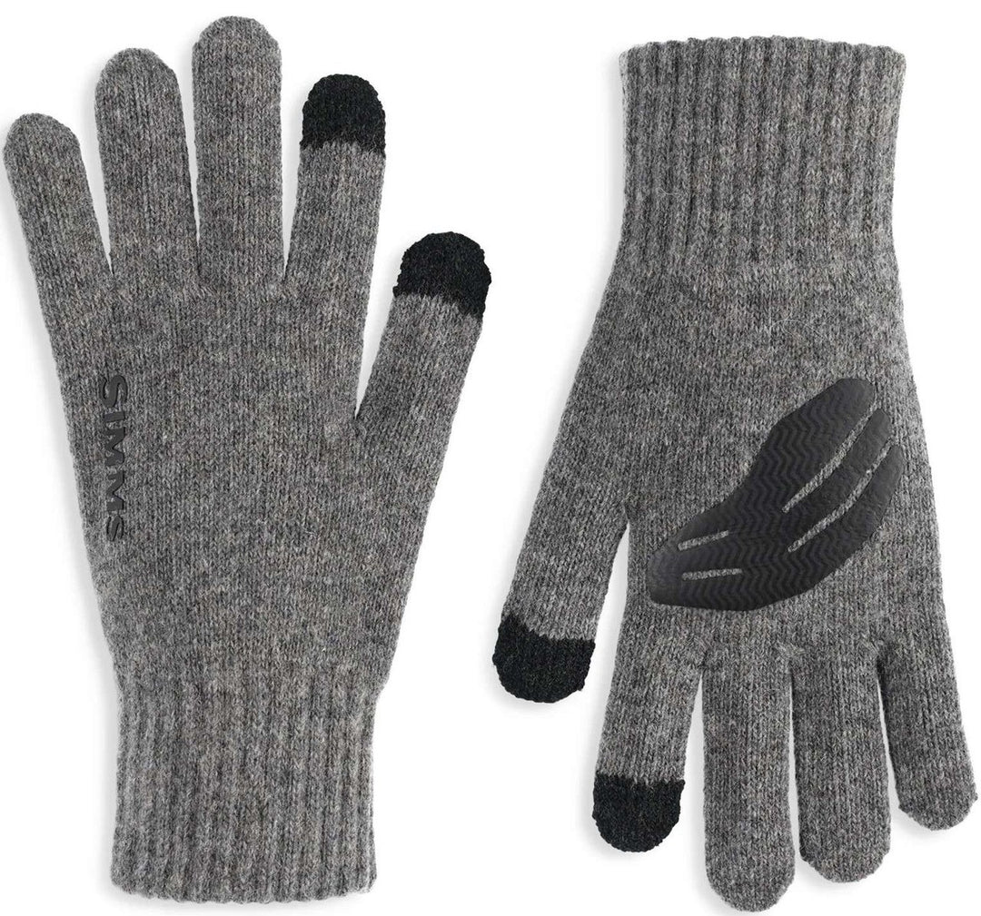 Wool Full Finger Glove - Steel