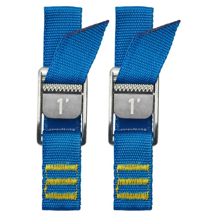 NRS 1" HD Tie - Down Straps Pair - Iconic Blue - Float Tubes &amp; Accessories - Fly Fish Food