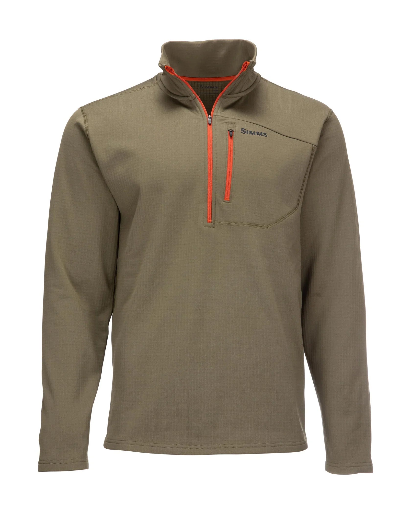 Simms Men's Thermal 1/4 Midlayer Zip Top - Apparel - Fly Fish Food