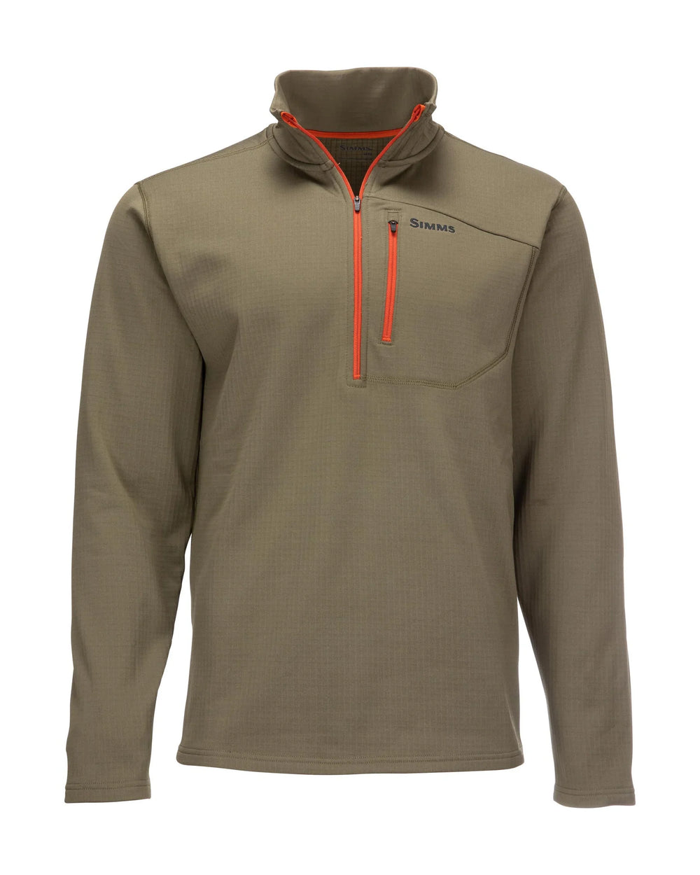 Simms Men's Thermal 1/4 Midlayer Zip Top - Apparel - Fly Fish Food