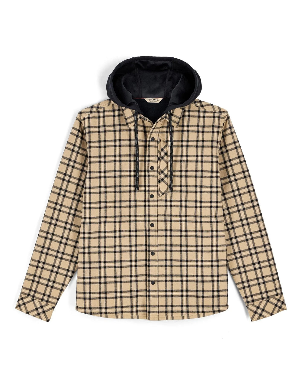 Simms - M's Coldweather Hooded Shacket - Wakemup Plaid Cork - Apparel - Fly Fish Food