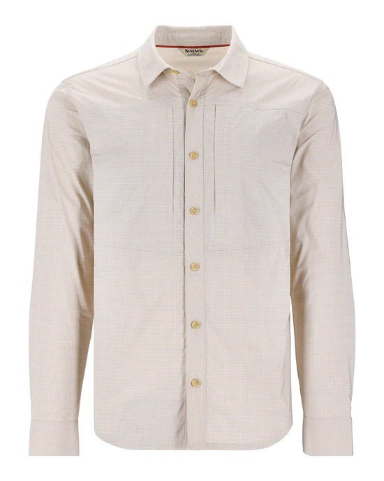 Simms Men's Stone Cold LS Shirt - Bimini Stone Cold Check - Apparel - Fly Fish Food