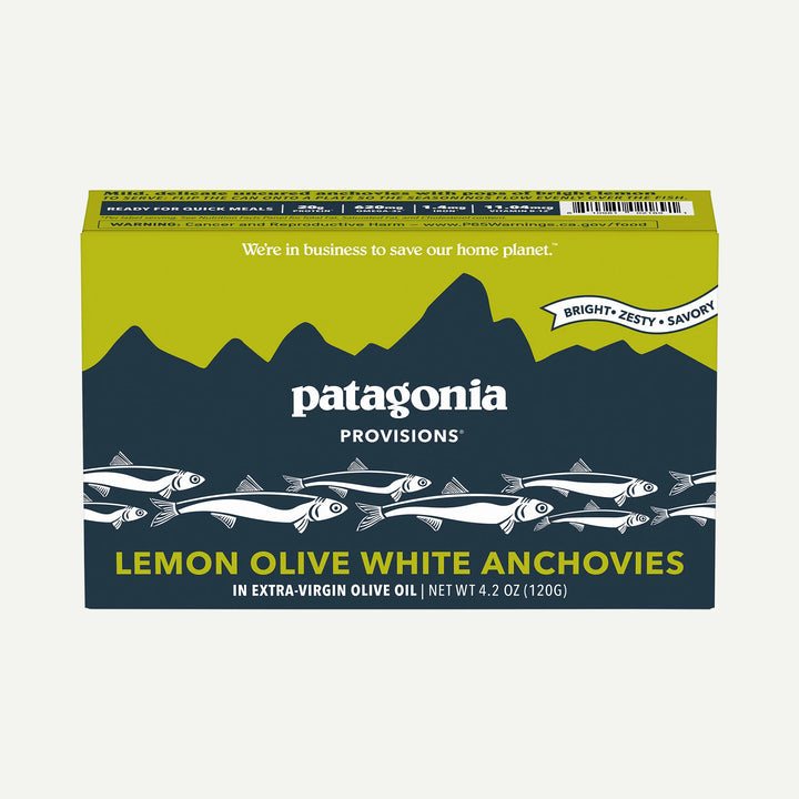 Patagonia - Lemon Olive Spanish White Anchovies - On Water Accessories - Fly Fish Food