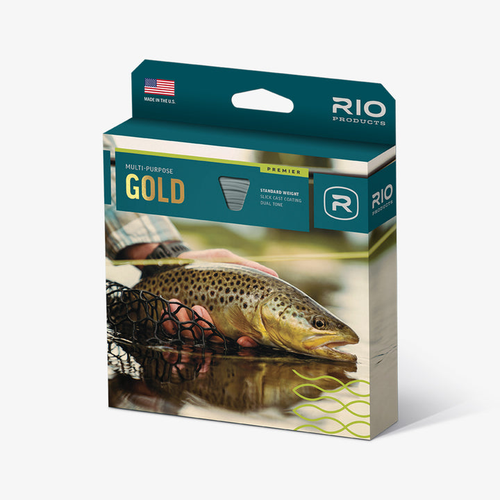 Rio Premier Gold - Moss/Gold - Slick Cast Fly Line - Fly Lines - Fly Fish Food
