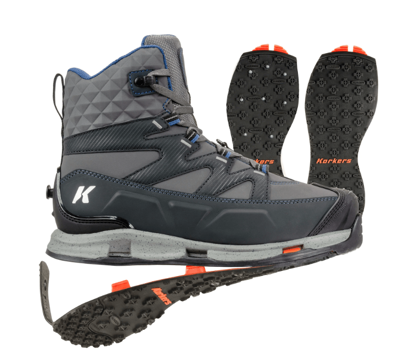 Korkers Men's Bantam Lite Wading Boots: Kling - On and Studded Kling - On - Boots & Cleats - Fly Fish Food