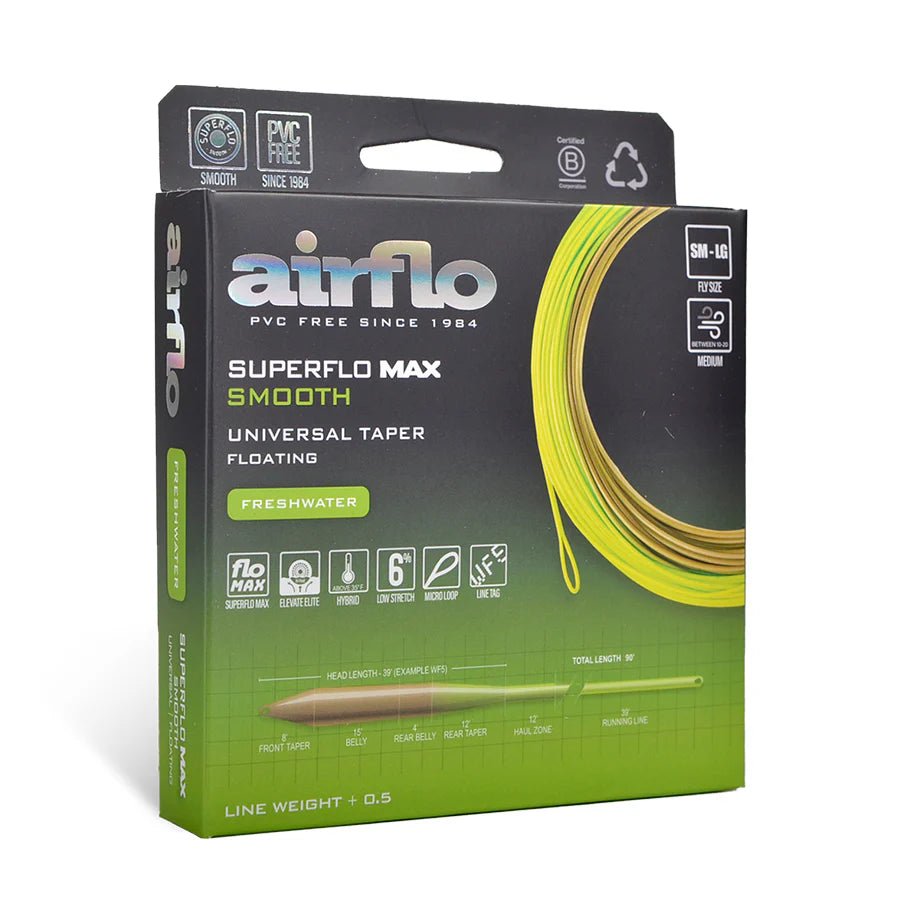 Airflo Superflo Max - Universal Taper - Moss Olive/Chartreuse - Fly Lines - Fly Fish Food