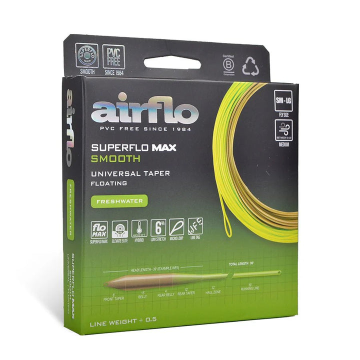 Airflo Superflo Max - Universal Taper - Moss Olive/Chartreuse - Fly Lines - Fly Fish Food