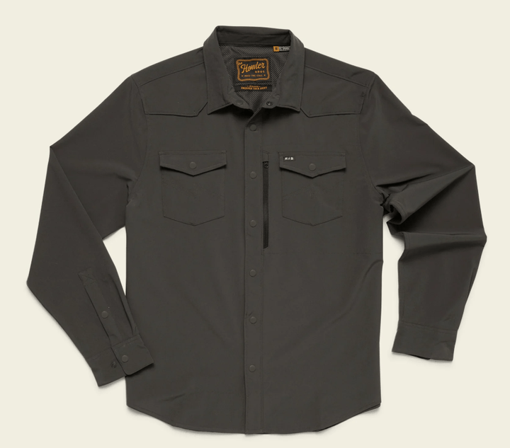 Howler Bros - Emerger Tech Longsleeve - Antique Black - Apparel - Fly Fish Food