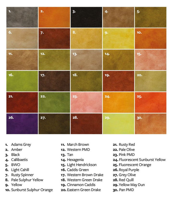 Fulling Mill Tactical Dry Fly Dub - Dubbing - Fly Fish Food