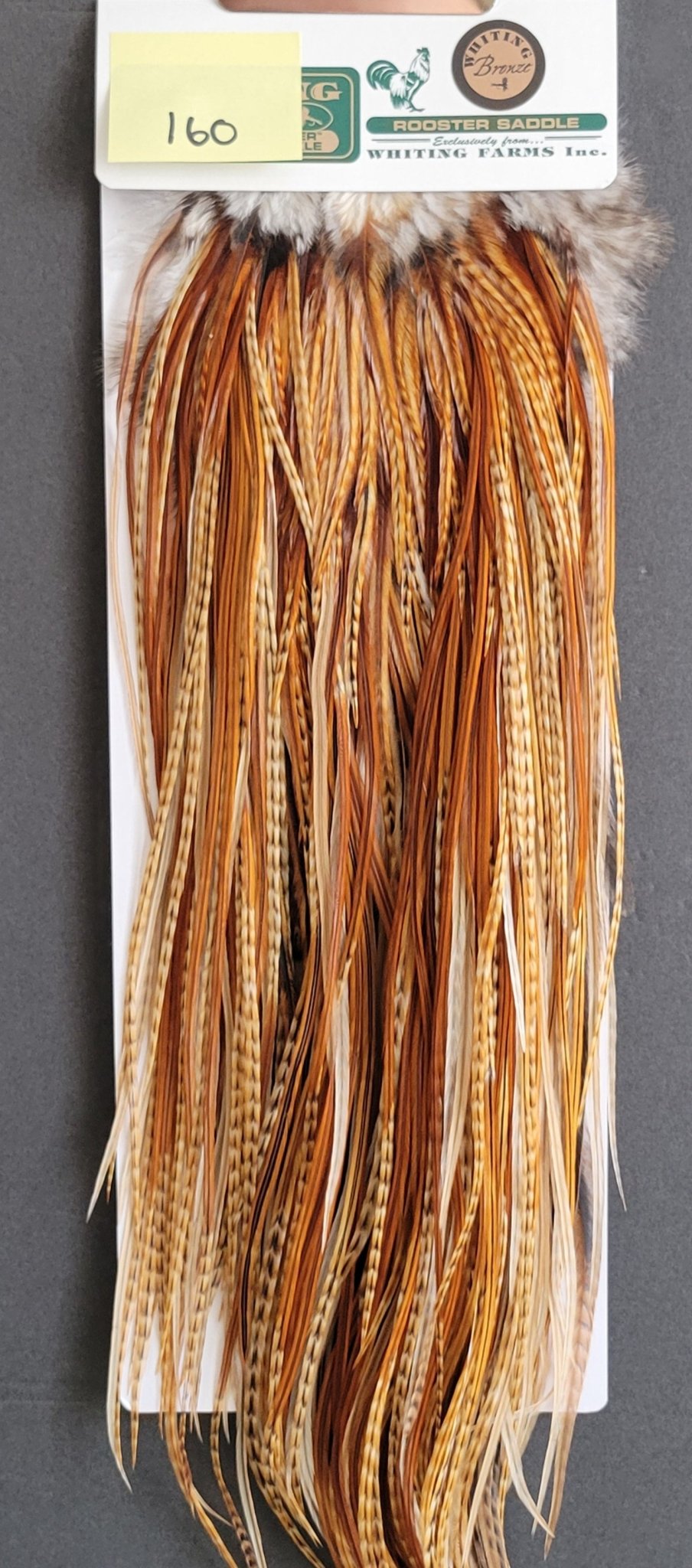 Flash Sale Hackle 160 - Hebert Miner Saddle Bronze - Barred Dark Ginger (size 14 - 16) - Hackle - Fly Fish Food