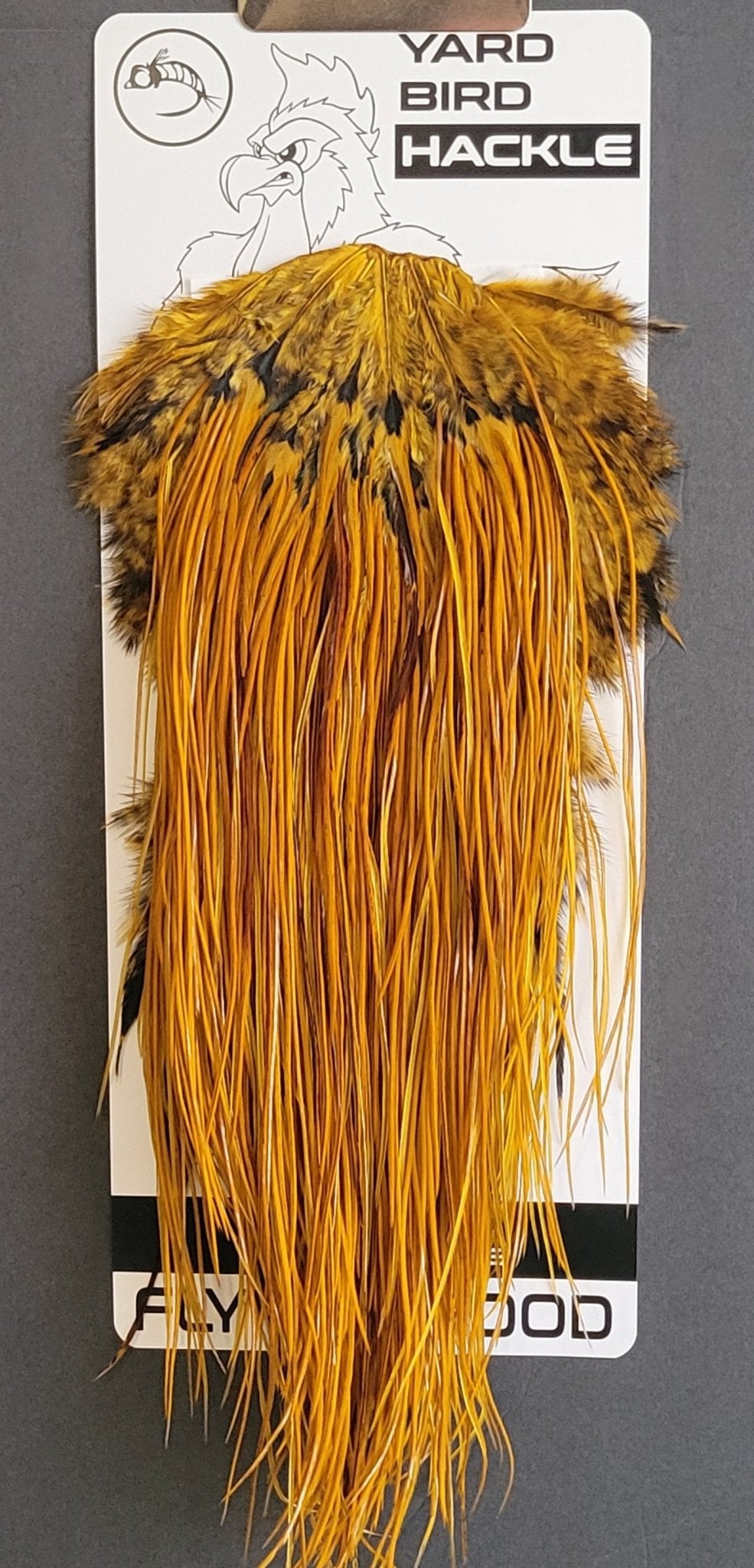 Flash Sale Hackle 419 - Yard Bird Saddle NA - Dyed Medium Ginger (size 18 - 20) - Hackle - Fly Fish Food