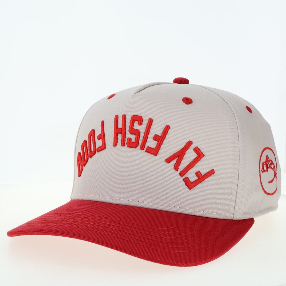 Fly Fish Food Heritage Hat - Stone/Scarlet - Hats - Fly Fish Food