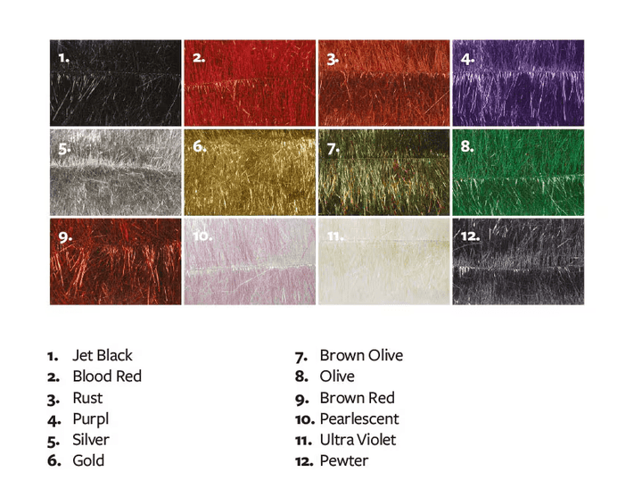 Fulling Mill Flash Brush Long - Synthetic Fibers &amp; Flash - Fly Fish Food