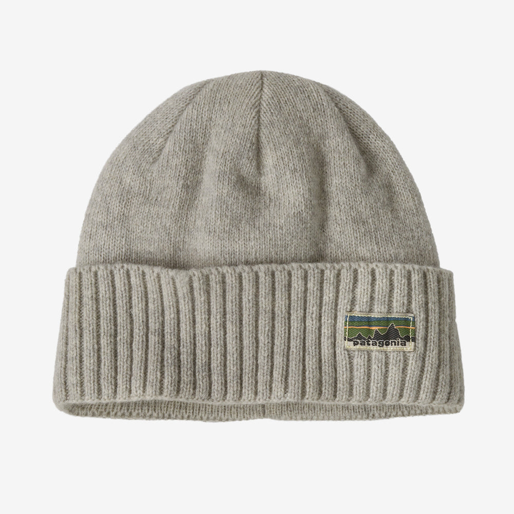 Patagonia Brodeo Beanie - OG Legacy Label: Crisp Grey - Hats - Fly Fish Food