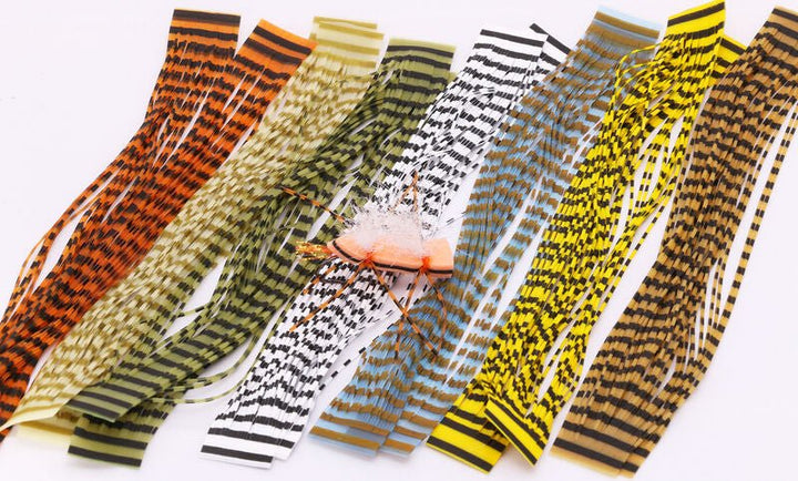 Double Barred Heavy Duty Silicone Legs - Synthetic Fibers &amp; Flash - Fly Fish Food