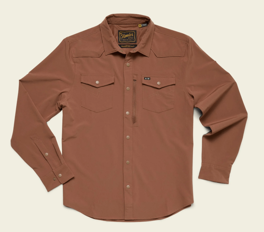 Howler Bros - Emerger Tech Longsleeve - Mink Brown - Apparel - Fly Fish Food