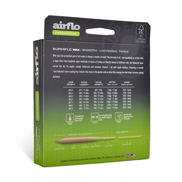 Airflo Superflo Max - Universal Taper - Moss Olive/Chartreuse - Fly Lines - Fly Fish Food
