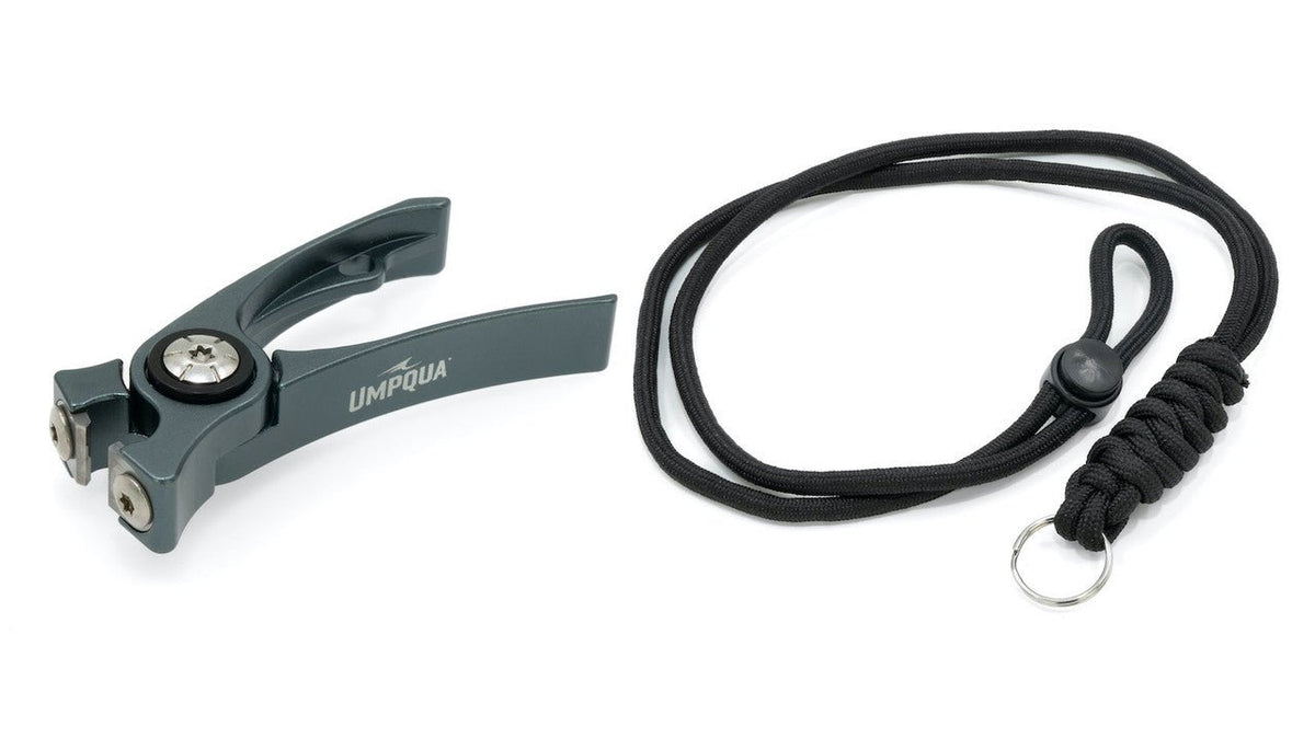 Umpqua - RiverRun Nipper W/Lanyard - Gunmetal - On Water Accessories - Fly Fish Food