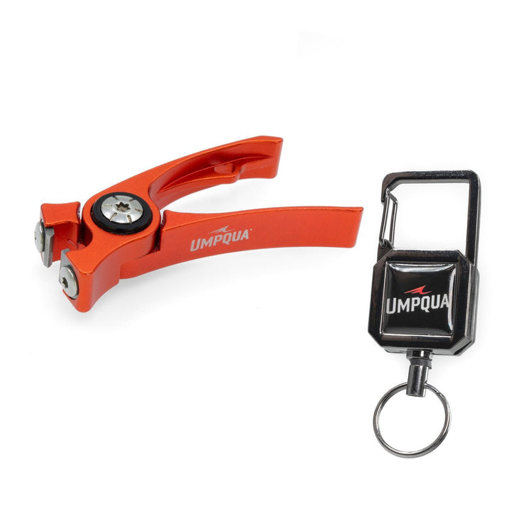 Umpqua - RiverRun Combo Retractor/Nipper - Orange/Gunmetal - On Water Accessories - Fly Fish Food