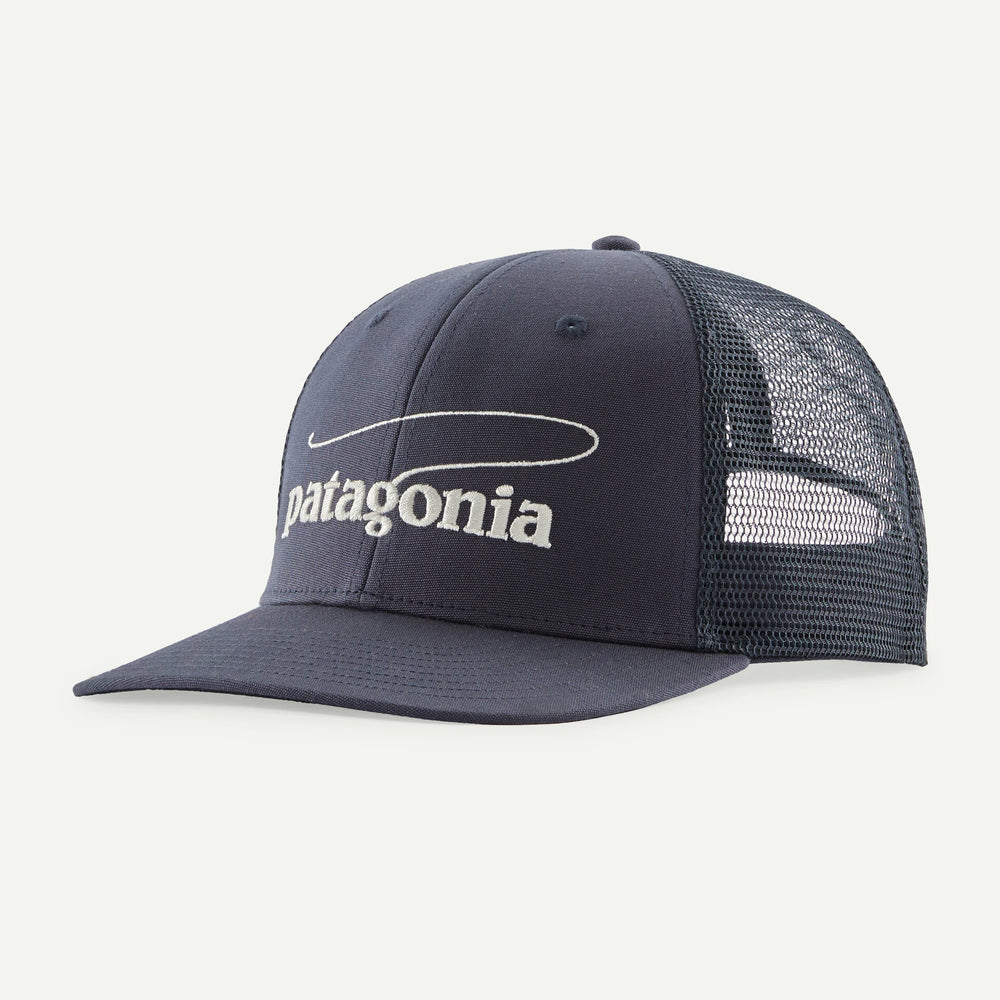 Patagonia Take a Stand Trucker Hat - Casting Logo: Smolder Blue - Hats - Fly Fish Food