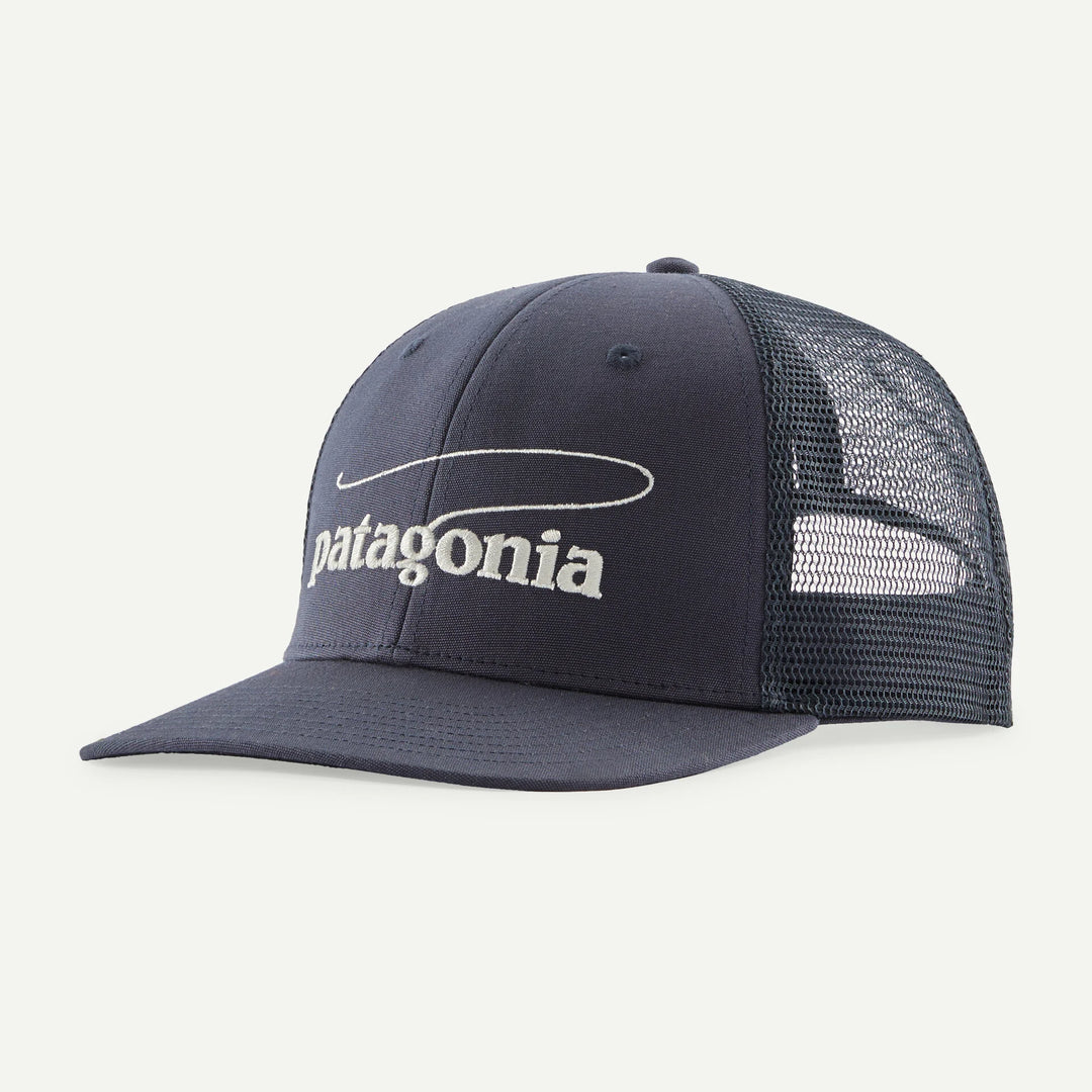 Patagonia Take a Stand Trucker Hat - Casting Logo: Smolder Blue - Hats - Fly Fish Food