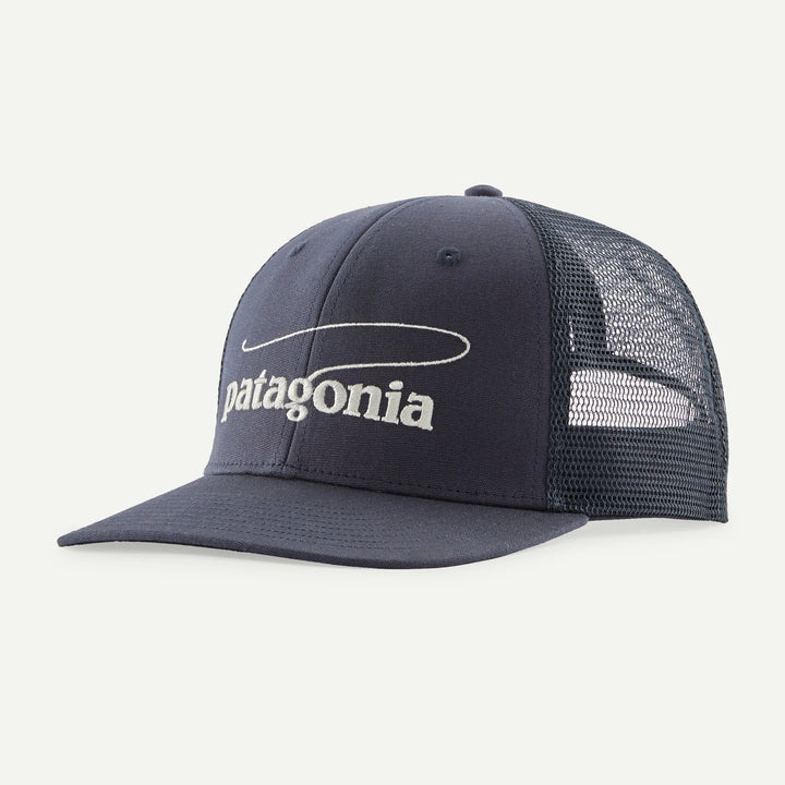 Patagonia Take a Stand Trucker Hat - Casting Logo: Smolder Blue - Hats - Fly Fish Food