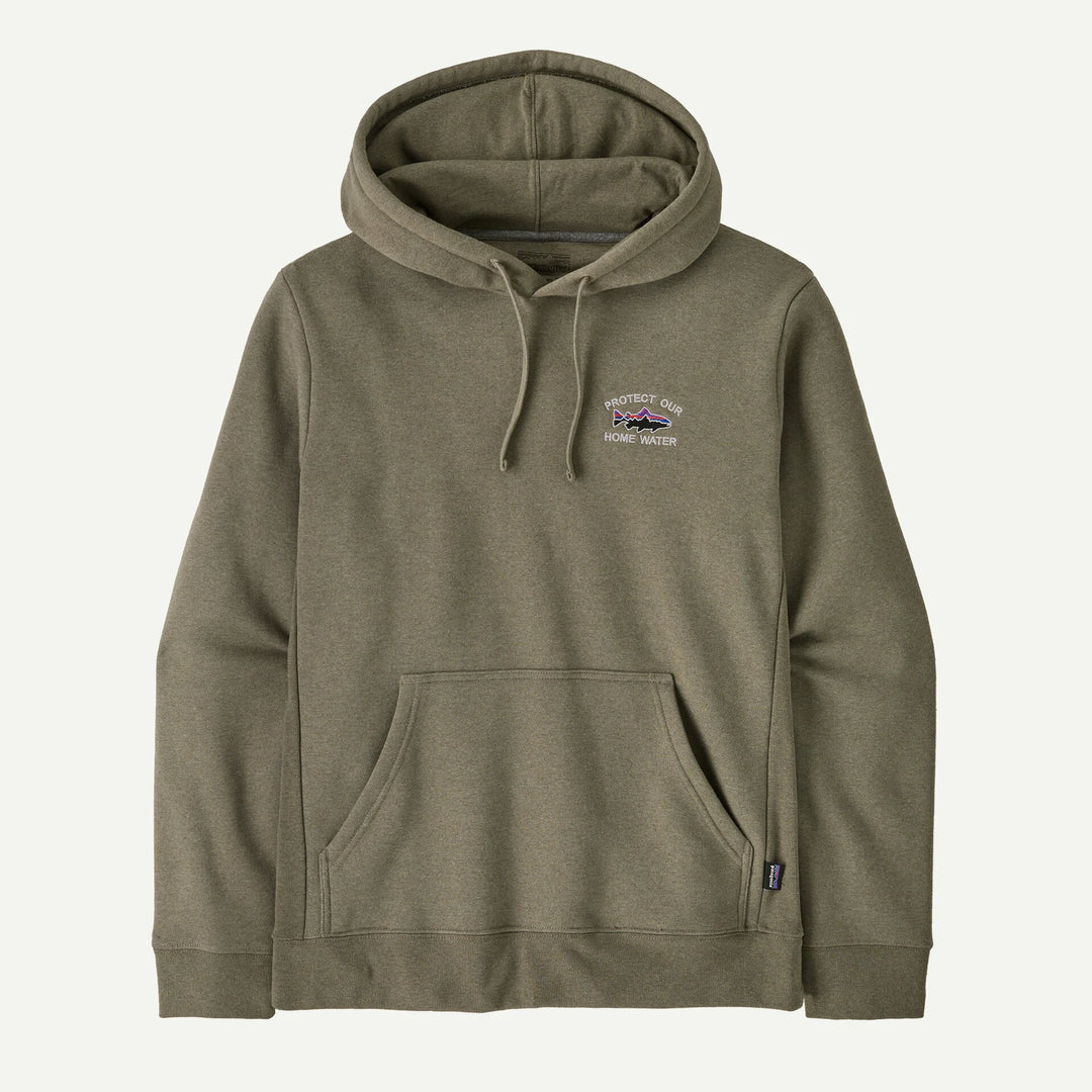 Fly Fish Food Logo - Patagonia - Home Water Trout Uprisal Hoody - River Rock Green - Apparel - Fly Fish Food