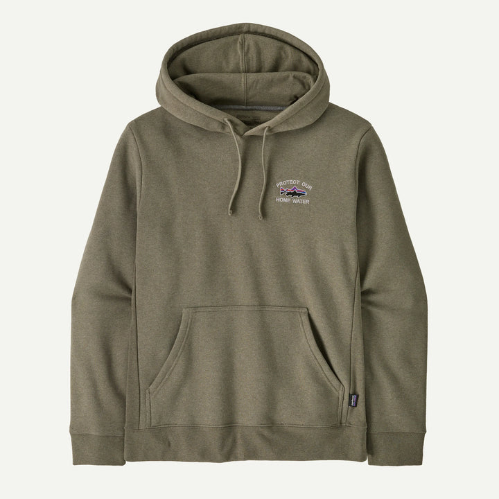 Fly Fish Food Logo - Patagonia - Home Water Trout Uprisal Hoody - River Rock Green - Apparel - Fly Fish Food