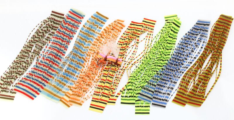 Triple Barred Heavy Duty Silicone Legs - Synthetic Fibers &amp; Flash - Fly Fish Food