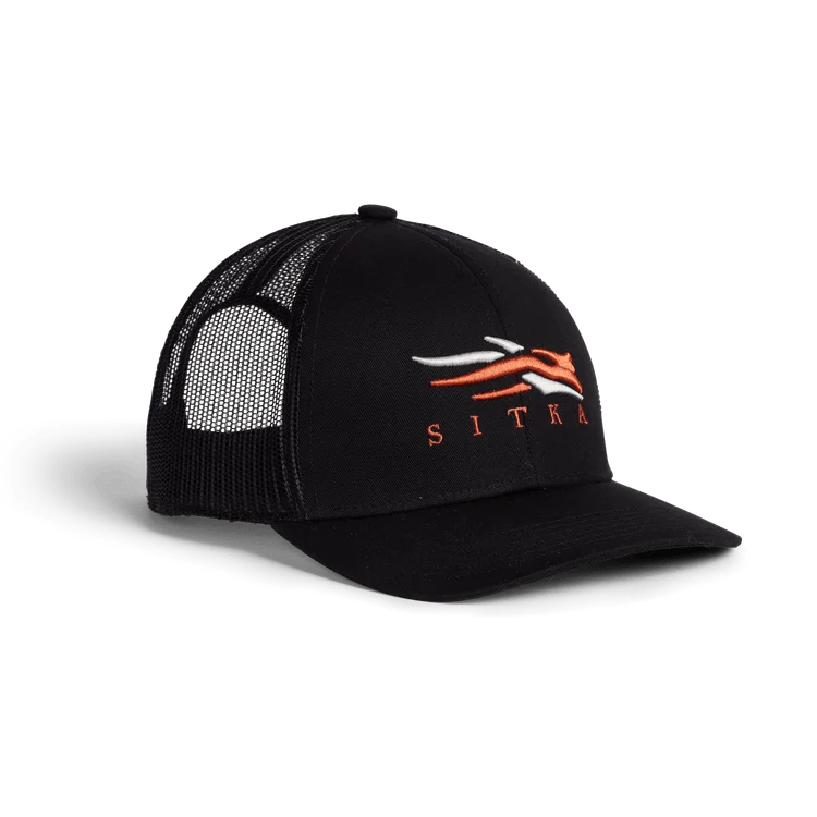 Sitka - Icon Mid Pro Trucker Hat - Sitka Black - Hats - Fly Fish Food