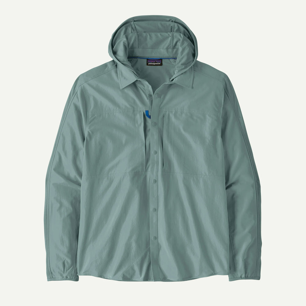 Patagonia - Men's River Rambler Hybrid Sun Hoody - Blue Sage - Apparel - Fly Fish Food