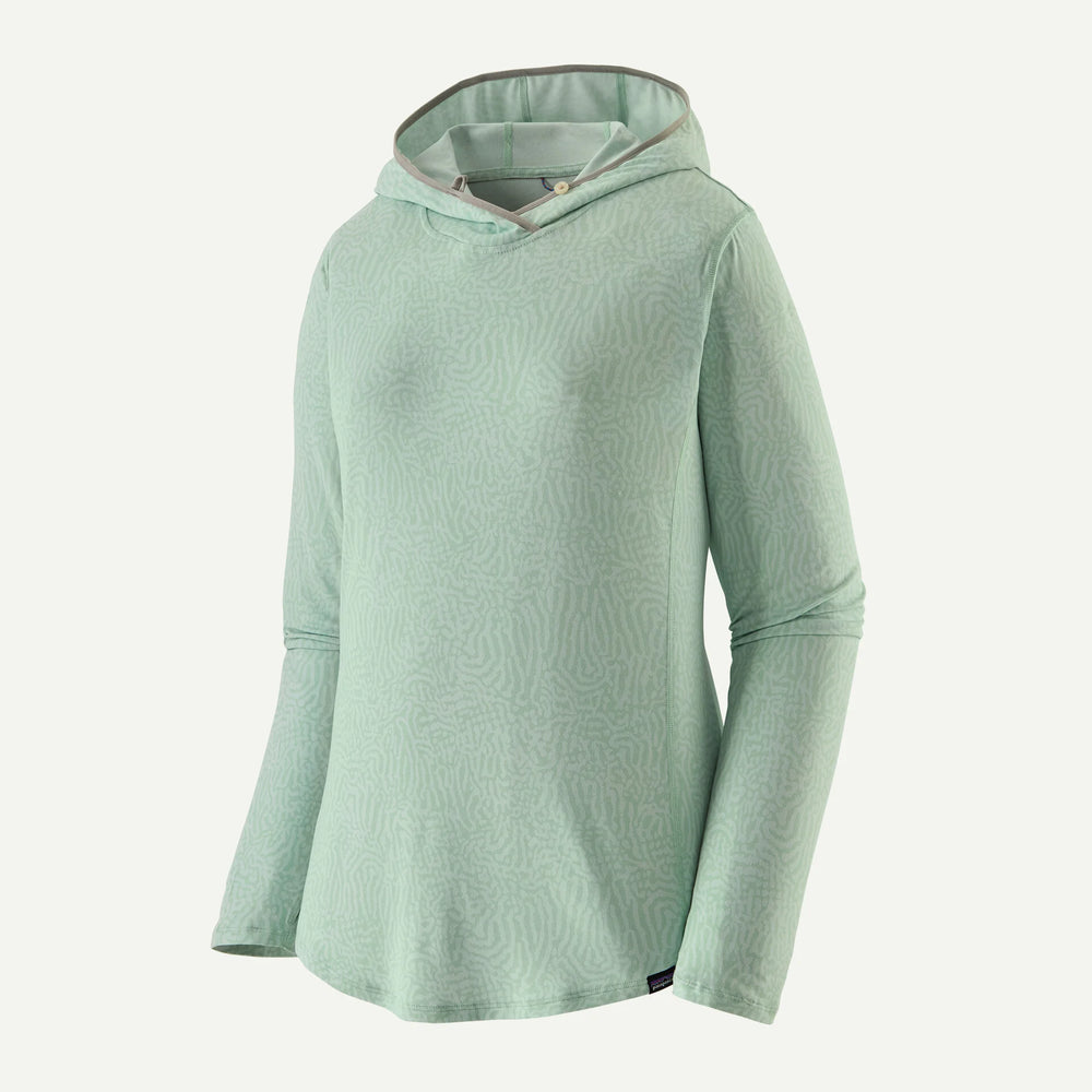 Patagonia - Women's Tropic Comfort Natural Sun Hoody - Sea Run: Thin Ice - Apparel - Fly Fish Food