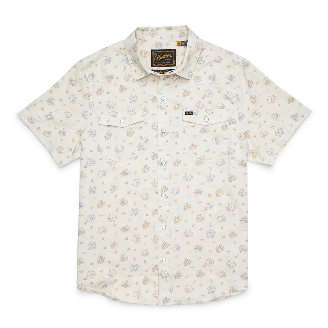 H Bar B Snapshirt - Bouquets:Beige