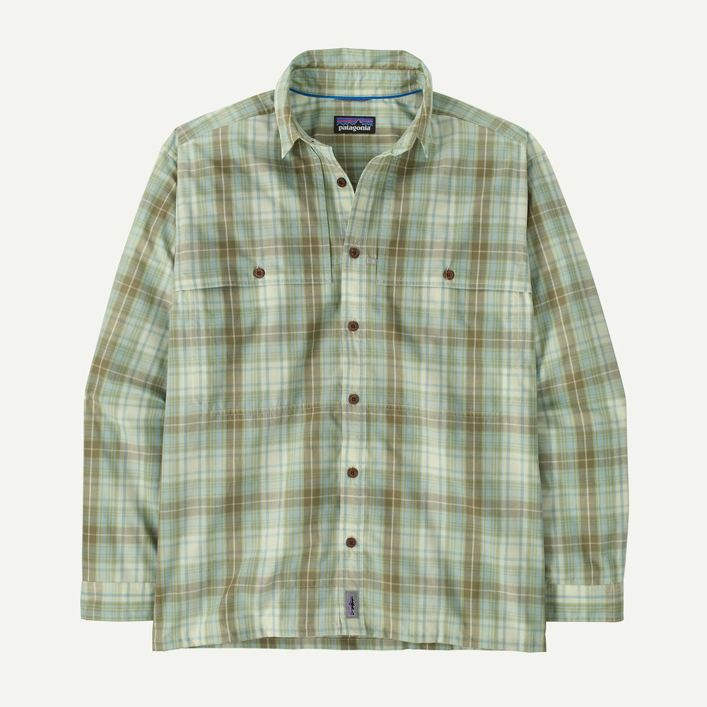Patagonia - Men's Long - Sleeved Island Hopper Shirt - Longshore: Lichen Green - Apparel - Fly Fish Food