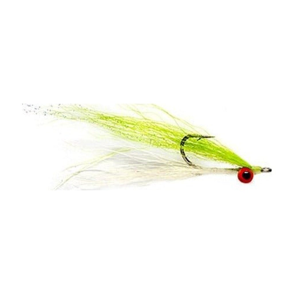Clouser Minnow Chartreuse &amp; White - Flies - Fly Fish Food
