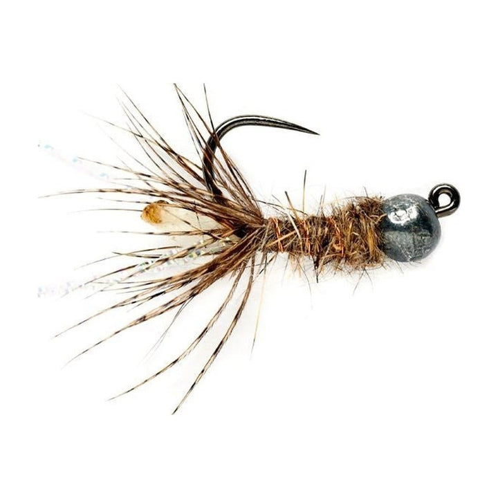 Peeping Caddis Jig - Cream - Barbless - Flies - Fly Fish Food