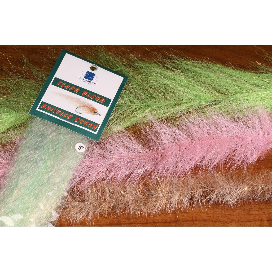 Flash Blend Baitfish Brush - Synthetic Fibers & Flash - Fly Fish Food