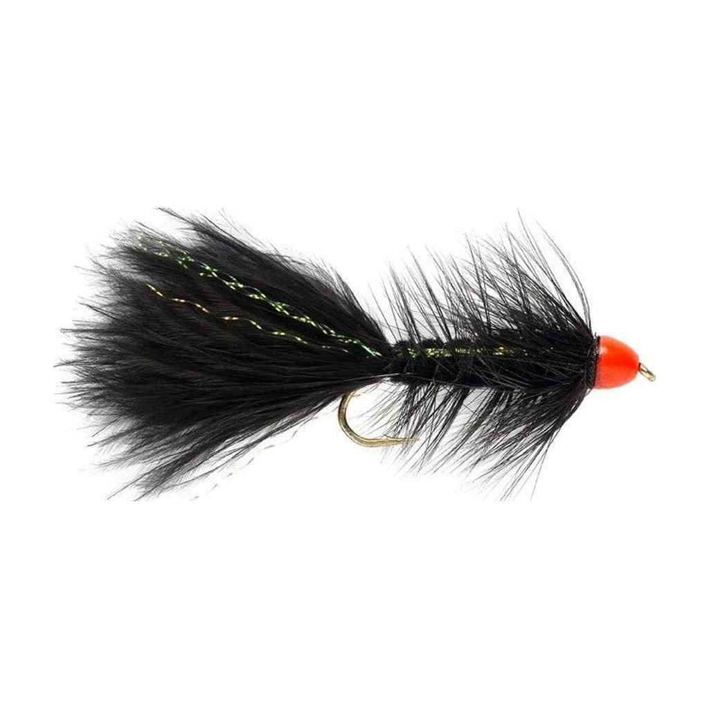 Hot Cone Bugger Black &amp; Orange - Flies - Fly Fish Food