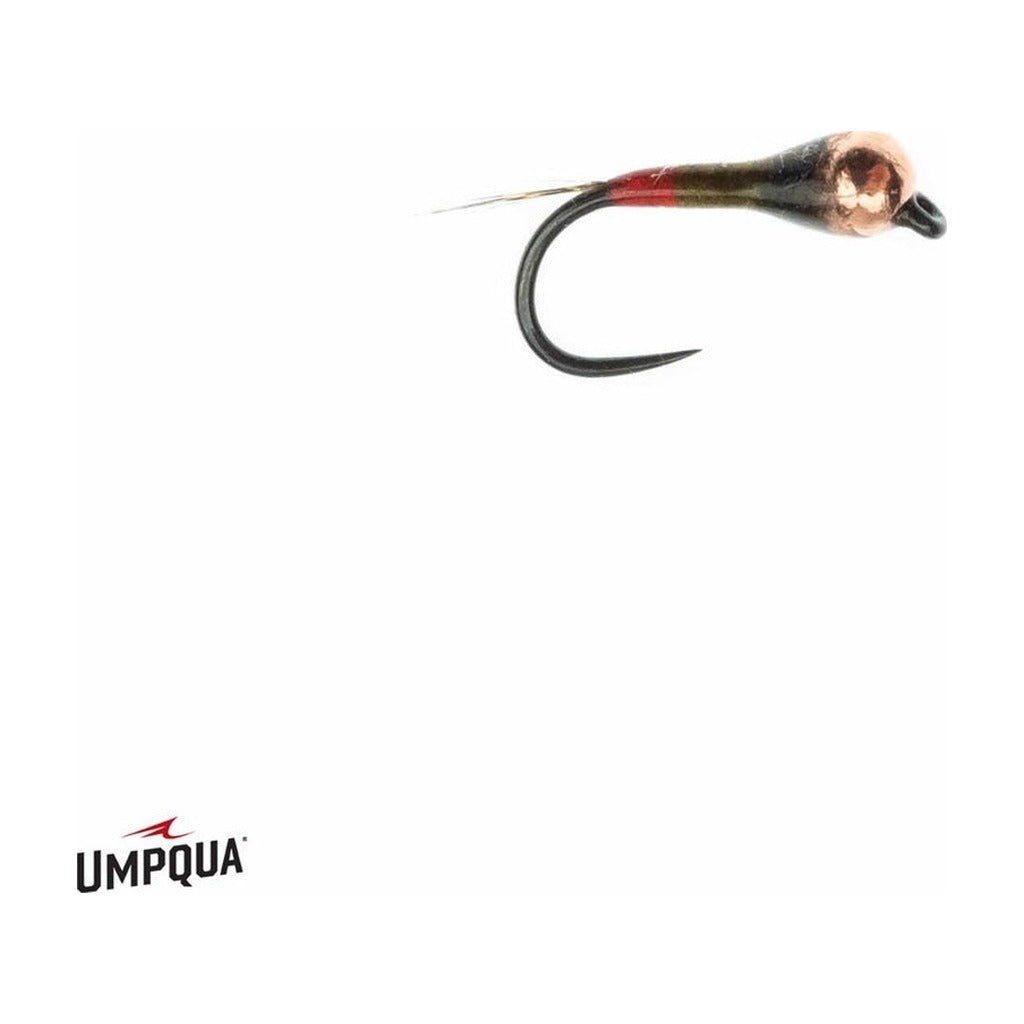 Spanish Perdigon Nymph - Dark Olive/Red - Flies - Fly Fish Food