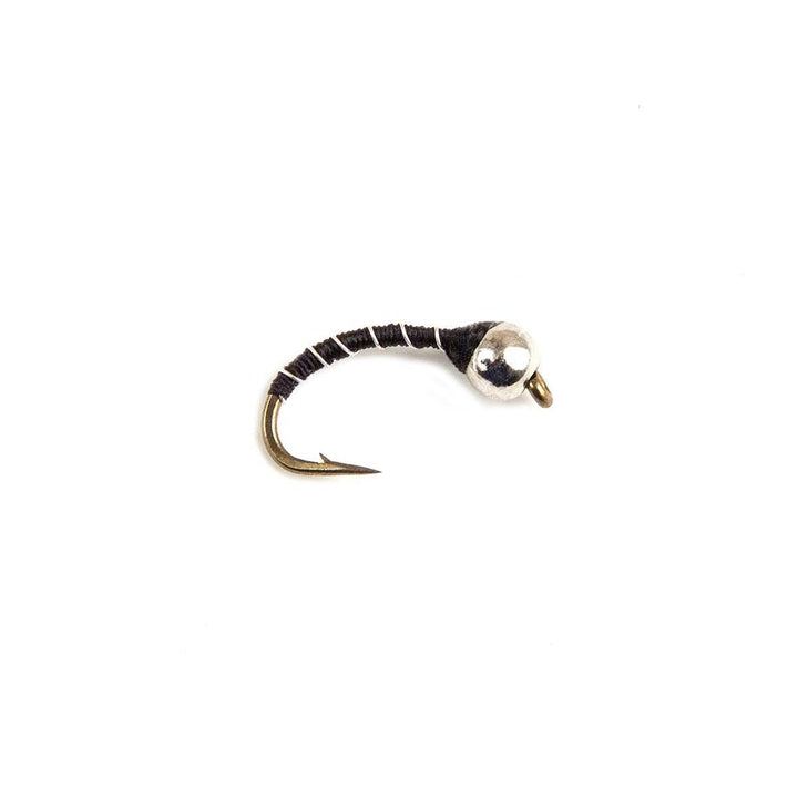 Black Zebra Midge(TBH) - Flies - Fly Fish Food