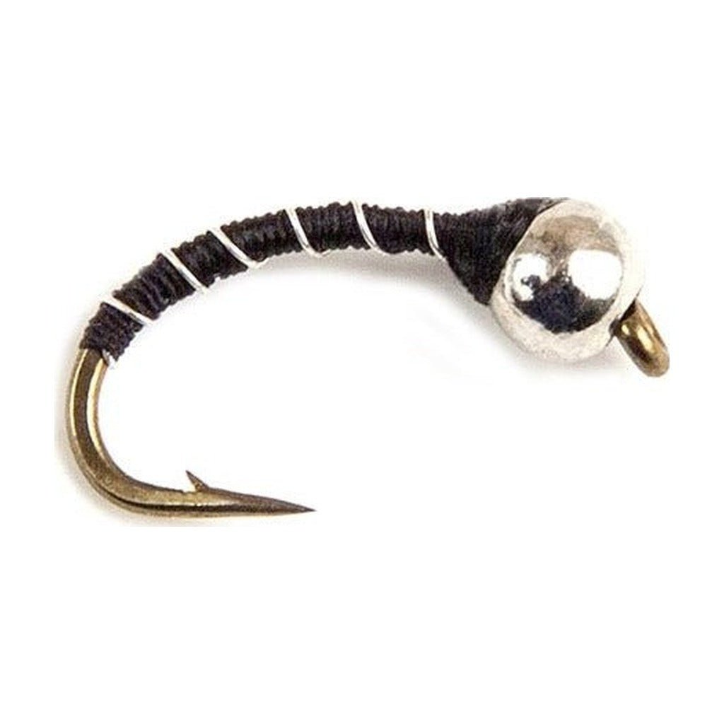 Black Zebra Midge(TBH) - Flies - Fly Fish Food
