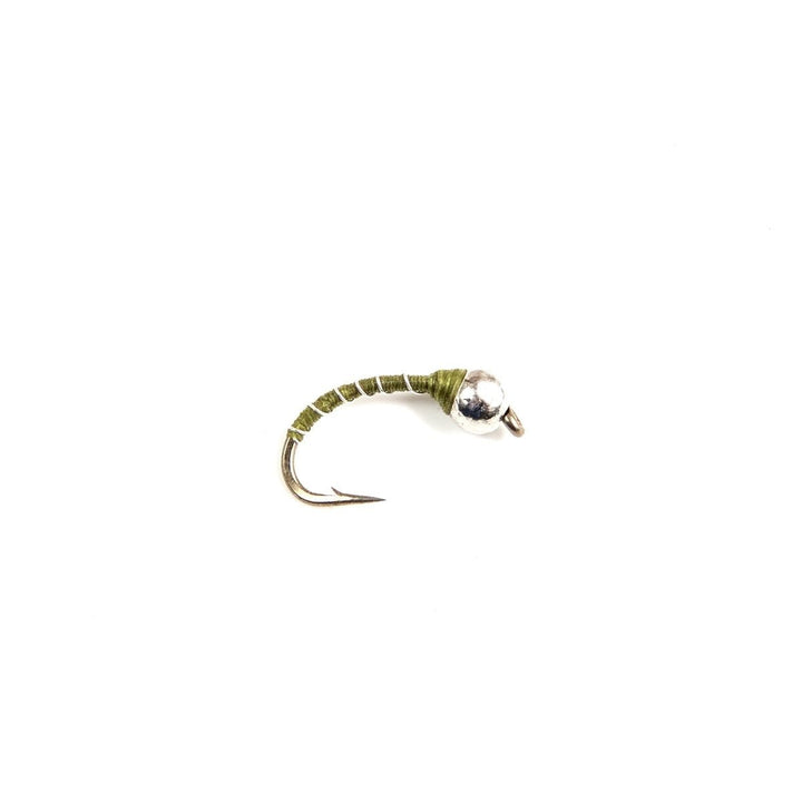 Olive Zebra Midge (TBH) - Flies - Fly Fish Food