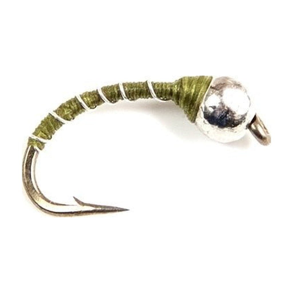 Olive Zebra Midge (TBH) - Flies - Fly Fish Food
