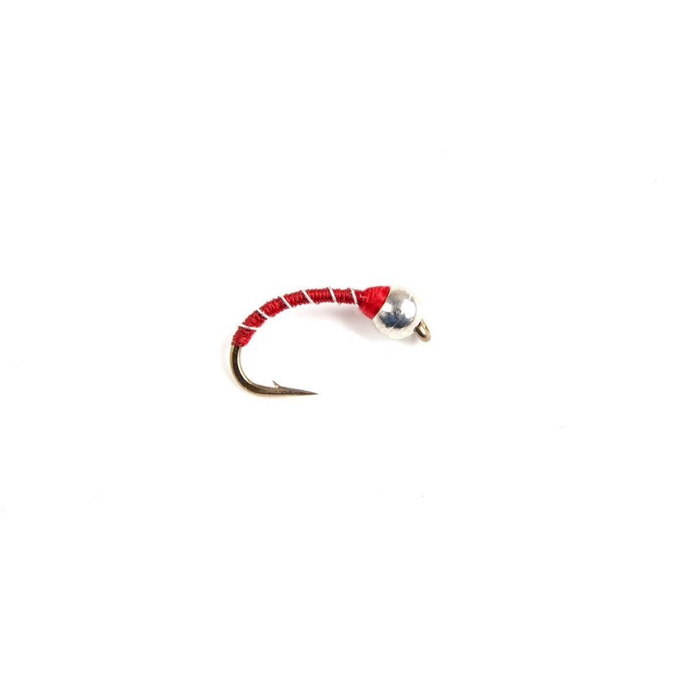 Red/Silver Zebra Midge (TBH) - Flies - Fly Fish Food