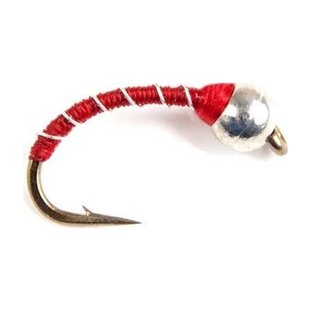 Red/Silver Zebra Midge (TBH) - Flies - Fly Fish Food