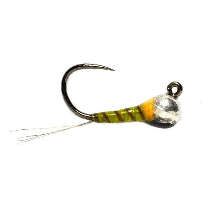 Tungsten Bomb Olive Hot Spot Jig - Flies - Fly Fish Food